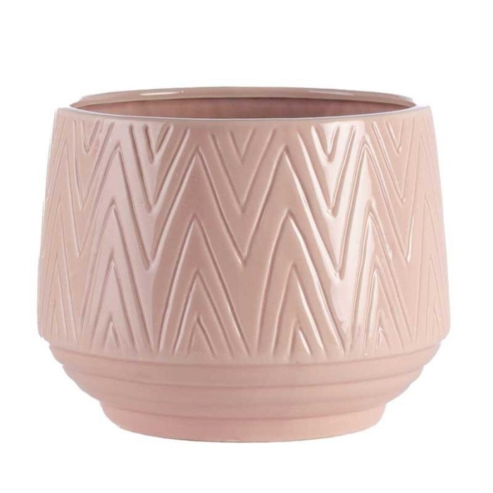 VASO ROSA CERAMICA EST D.18.3 H.14.4